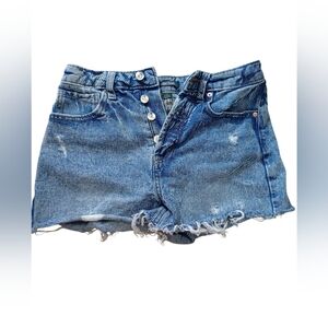 Wild Fable Blue Jean Shorts Distressed Cut-Off‎ Style